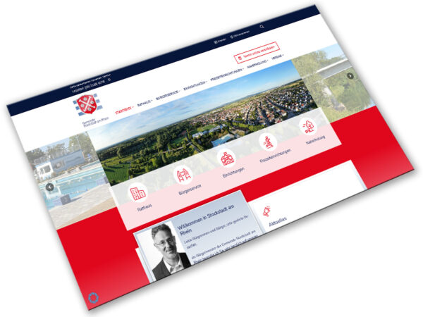 Website der Gemeinde Stockstadt  am Rhein